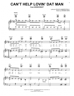 page one of Can't Help Lovin' Dat Man (Piano, Vocal & Guitar Chords (Right-Hand Melody))