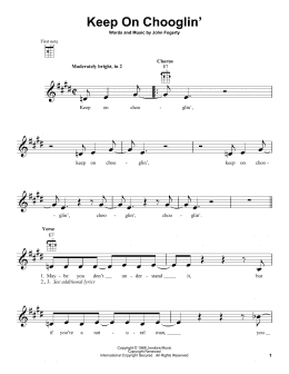 page one of Keep On Chooglin' (Ukulele)