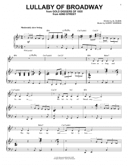 page one of Lullaby Of Broadway (Piano & Vocal)