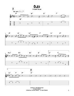 page one of Oleo (Solo Guitar)