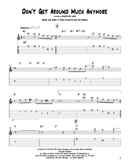 page one of Don't Get Around Much Anymore (Solo Guitar)