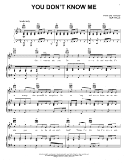 page one of You Don't Know Me (Piano, Vocal & Guitar Chords (Right-Hand Melody))