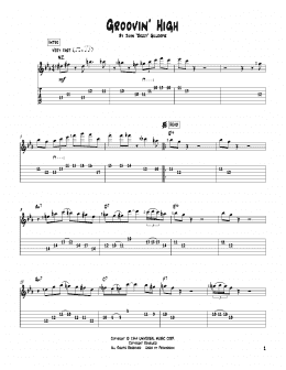 page one of Groovin' High (Solo Guitar)