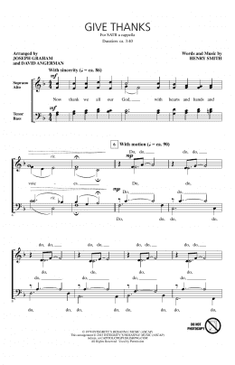 page one of Give Thanks (SATB Choir)