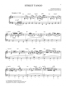 page one of Street Tango (Piano Solo)