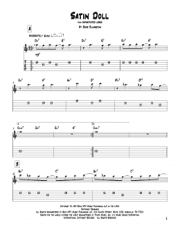 page one of Satin Doll (Solo Guitar)