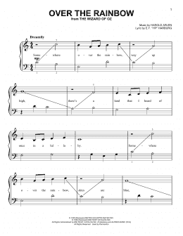 page one of Over The Rainbow (Very Easy Piano)