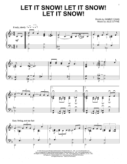 page one of Let It Snow! Let It Snow! Let It Snow! (Piano Solo)