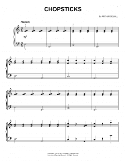 page one of Chopsticks (Very Easy Piano)