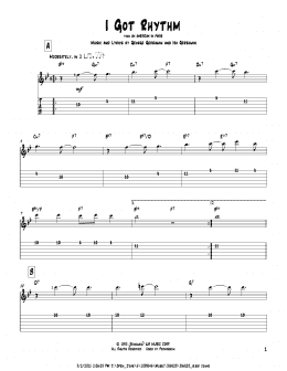 page one of I Got Rhythm (Solo Guitar)