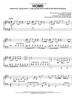 page one of Home (Piano Solo)