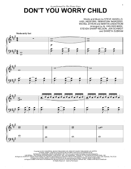 page one of Don't You Worry Child (Piano Solo)