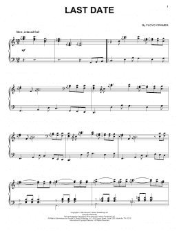 page one of Last Date (Piano Solo)