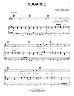 page one of Sugaree (Piano, Vocal & Guitar Chords (Right-Hand Melody))