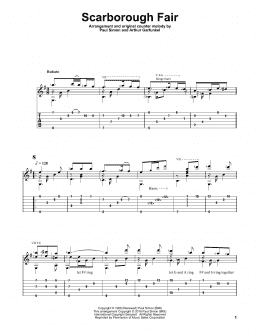 page one of Scarborough Fair/Canticle (Solo Guitar)