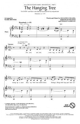 page one of The Hanging Tree (SATB Choir)