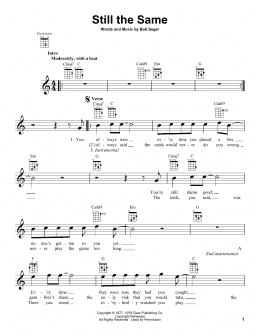 page one of Still The Same (Ukulele)