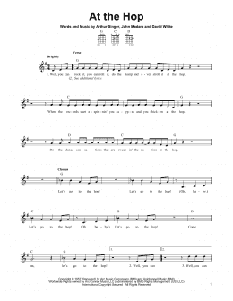 page one of At The Hop (Easy Guitar)