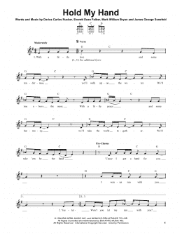 page one of Hold My Hand (Easy Guitar)