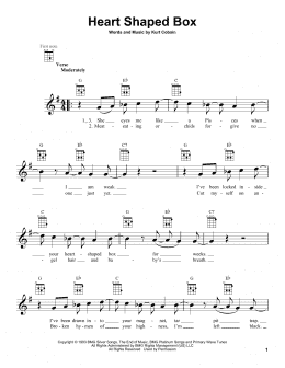 page one of Heart Shaped Box (Ukulele)