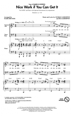 page one of Nice Work If You Can Get It (SATB Choir)