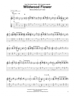 page one of Wildwood Flower (Guitar Tab)