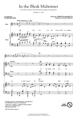 page one of In The Bleak Midwinter (SATB Choir)