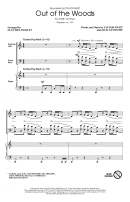 page one of Out Of The Woods (SATB Choir)