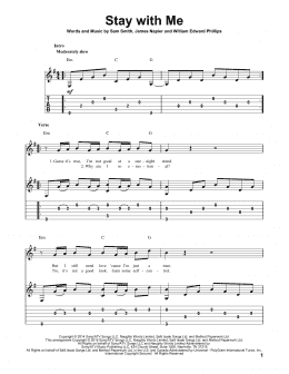 page one of Stay With Me (Solo Guitar)