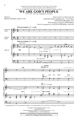 page one of We Are God's People (SATB Choir)