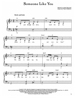 page one of Someone Like You (Easy Piano)