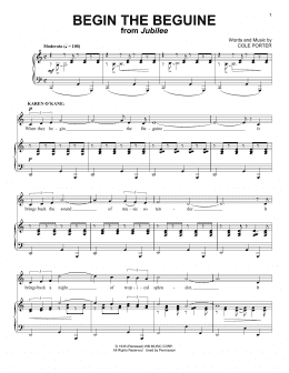 page one of Begin The Beguine (Piano & Vocal)