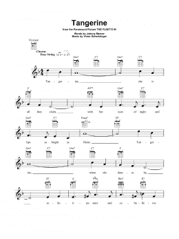 page one of Tangerine (Ukulele)