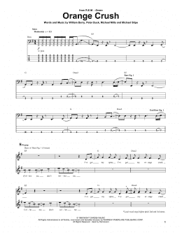 page one of Orange Crush (Bass Guitar Tab)