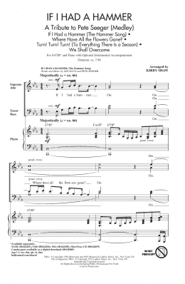 page one of If I Had A Hammer (The Hammer Song) (SATB Choir)