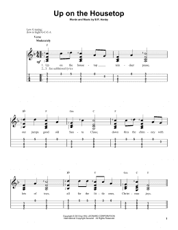 page one of Up On The Housetop (Easy Ukulele Tab)