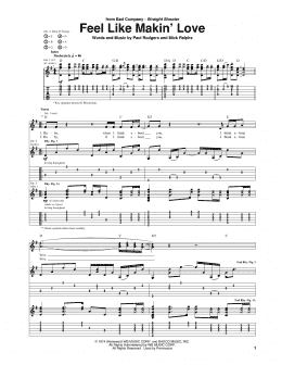 page one of Feel Like Makin' Love (Guitar Tab)