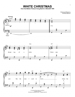 page one of White Christmas (Accordion)