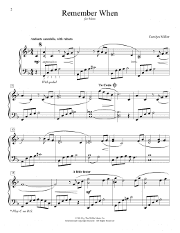 page one of Remember When (Educational Piano)