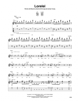 page one of Lorelei (Guitar Tab)