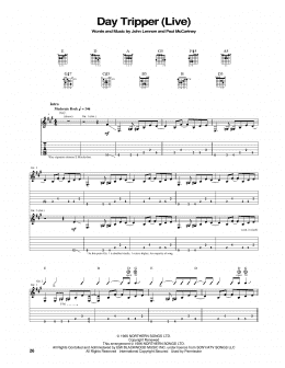 page one of Day Tripper (Guitar Tab)