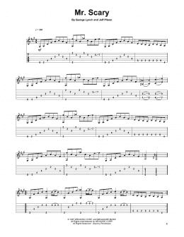 page one of Mr. Scary (Solo Guitar)