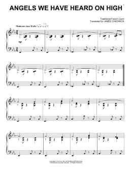 page one of Angels We Have Heard On High (Piano Solo)