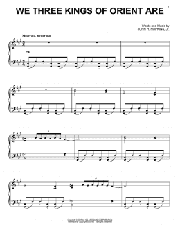 page one of We Three Kings Of Orient Are (Piano Solo)