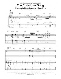 page one of The Christmas Song (Chestnuts Roasting On An Open Fire) (Guitar Tab)