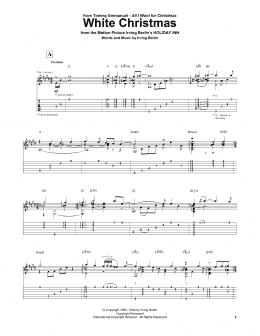 page one of White Christmas (Guitar Tab)