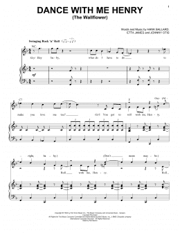 page one of Dance With Me Henry (The Wallflower) (Piano & Vocal)