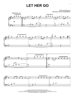 page one of Let Her Go (Piano Solo)