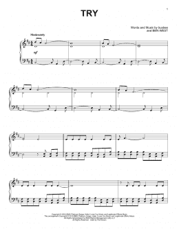 page one of Try (Piano Solo)