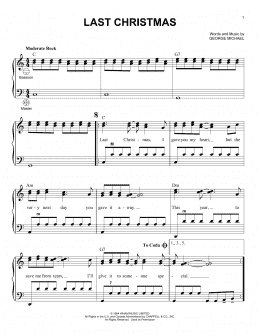 page one of Last Christmas (Accordion)